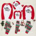 Hot style new autumn/winter home clothing family suit Christmas hat printed family dress